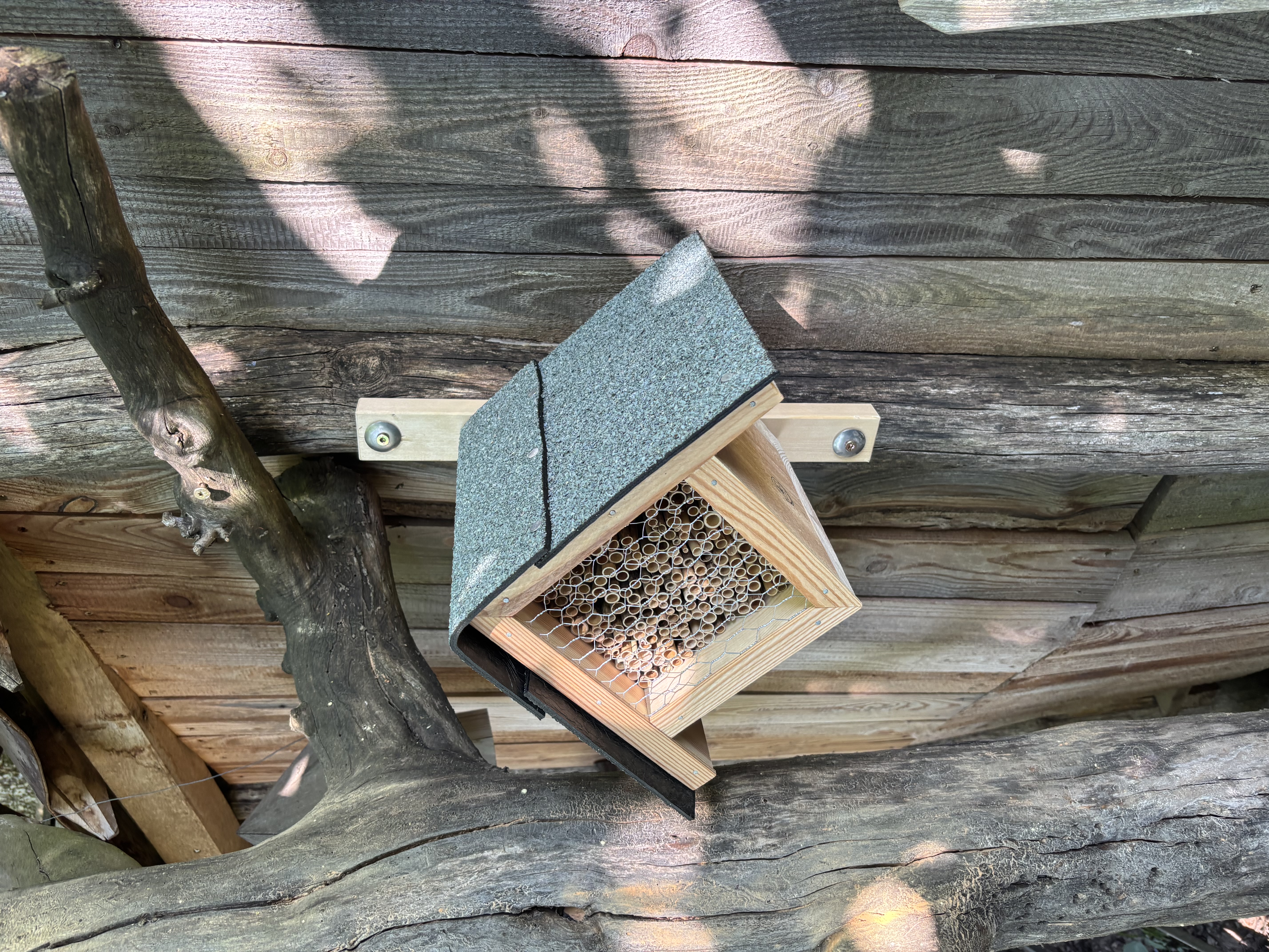 Wildbienen-Bude